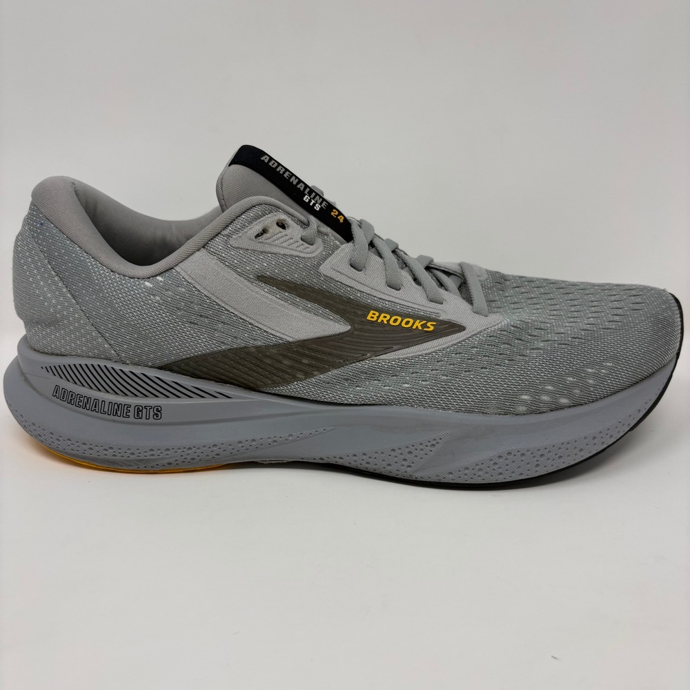 Brooks Adrenaline GTS 24 Mens Size 10 2E Wide Grey Running Shoes (1104372E084)